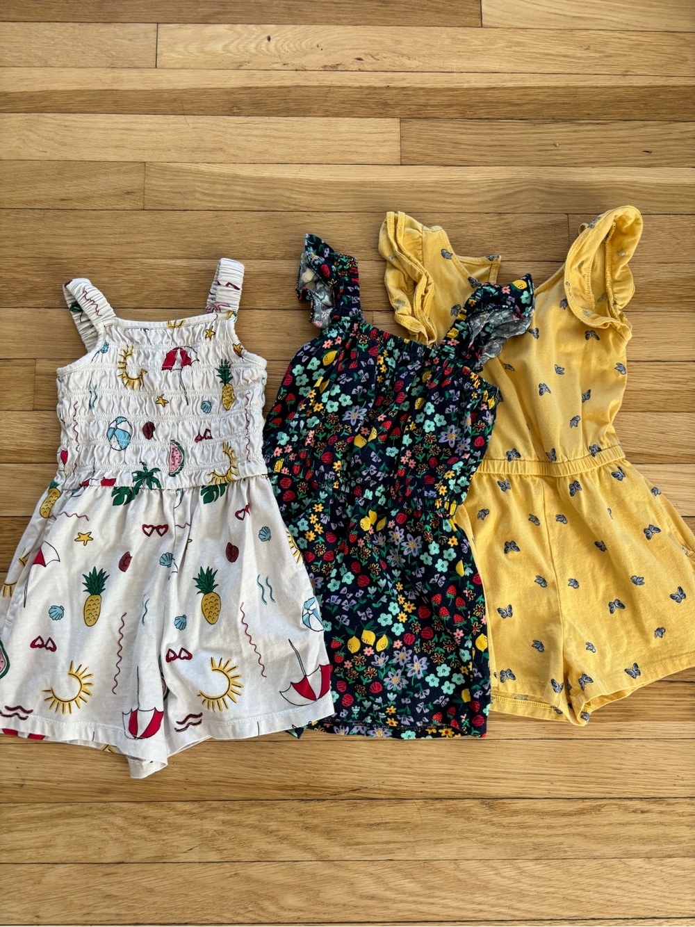 Little girls size 5 romper bundle
